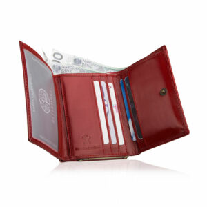 Portfel damski CLASSIC Betlewski BPD-BF-14 czerwony