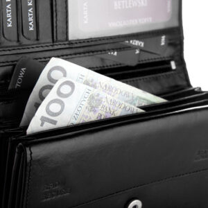 Portfel damski czarny Betlewski BPD-DZ-15