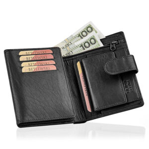 Czarny portfel męski Betlewski BPM-BH-64 CZARNY