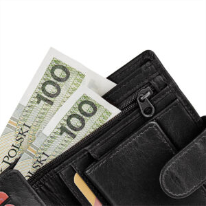 Czarny portfel męski Betlewski BPM-BH-64 CZARNY