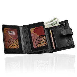 Czarny portfel męski Betlewski BPM-BH-64 CZARNY