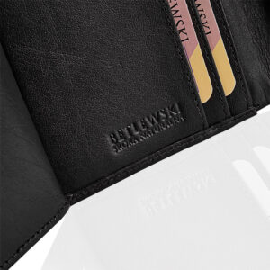 Czarny portfel męski Betlewski BPM-BH-64 CZARNY