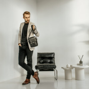 listonoszka męska oxford