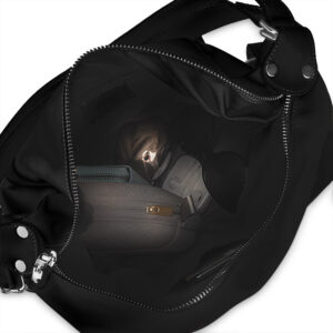 Torebka damska czarna Betlewski TWB-LIC-17-CZAR N