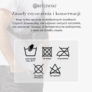 Zasady czyszczenia produktów z kolekcji ACTIV Betlewski