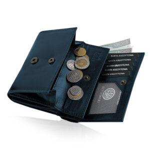 Portfel damski CLASSIC Betlewski BPD-BF-11 granatowy