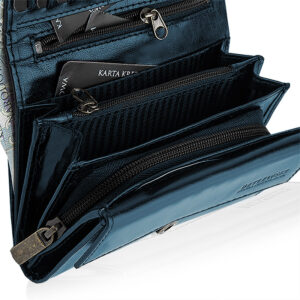 Portfel damski CLASSIC Betlewski BPD-BF-11 granatowy