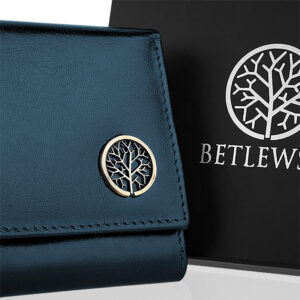 Portfel damski CLASSIC Betlewski BPD-BF-14 granatowy