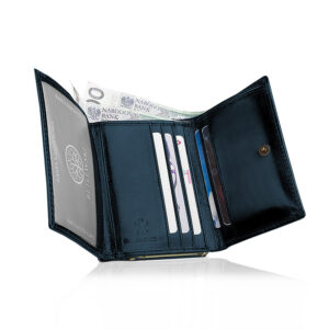 Portfel damski CLASSIC Betlewski BPD-BF-14 granatowy