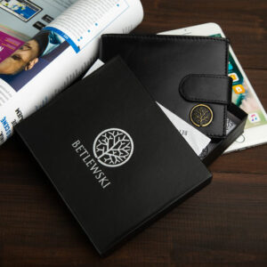 Portfel męski czarny CLASSIC Betlewski BF-60 CZARNY