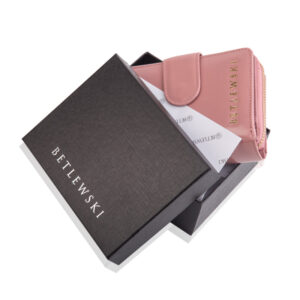 Portfel damski różowy Betlewski BPD-OL-937