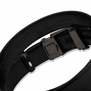 Tylna część klamry automatycznej z odpinanym mocowaniem - Skórzany pasek męski automatyczny Betlewski®