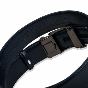 Tylna część klamry automatycznej z odpinanym mocowaniem - Skórzany pasek męski automatyczny Betlewski®