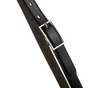 Skórzany pasek damski Betlewski® z wytrzymałej bydlęcej skóry licowej - CZARNY PASEK DAMSKI DO SPODNI, DO SUKIENKI