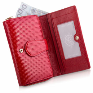 Portfel damski DOTTY czerwony Betlewski BPD-DT-513