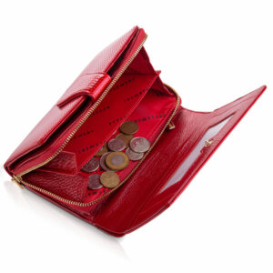 Portfel damski DOTTY czerwony Betlewski BPD-DT-513