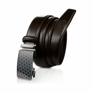 Brązowy pasek męski automat do spodni do garnitur Betlewski C30-LO BRĄZ