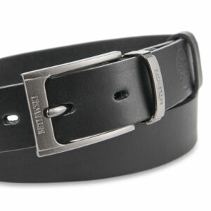 Skórzany pasek DENVER czarny pasek do spodni