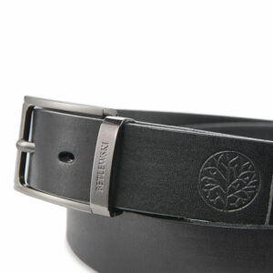 Skórzany pasek DENVER czarny pasek do spodni