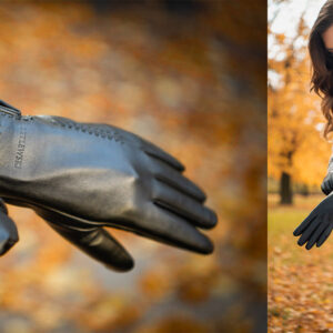 Rękawiczki damskie skórzane iTouch GLD-BG-5