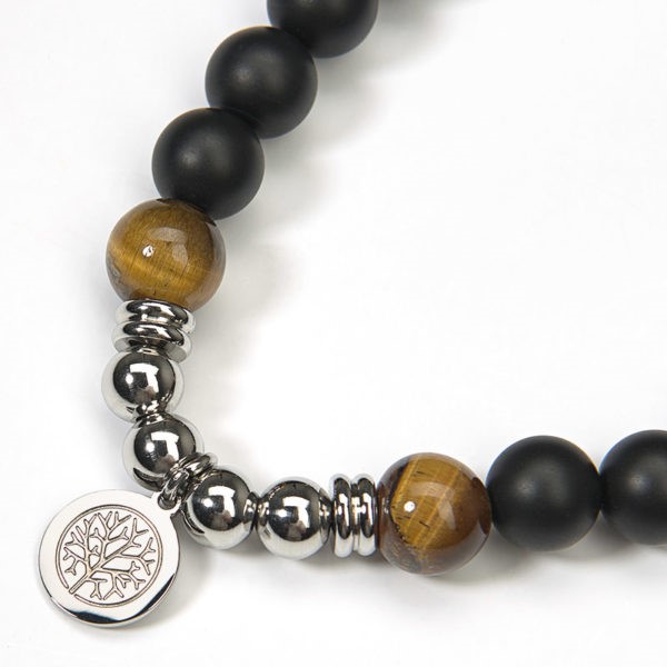 Bransoletka Faith - onyks i tygrysie oko