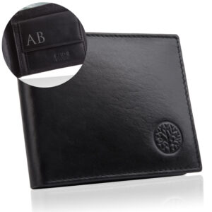 Portfel męski BASIC z grawerowanymi inicjałami