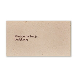 bilecik z dedykacją usługa