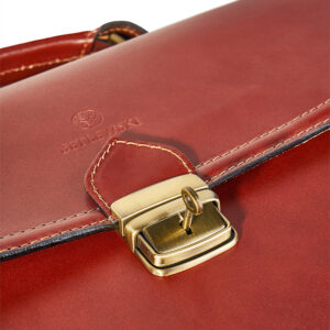 Skórzana aktówka męska CLASSY Betlewski TBA-325 COGNAC