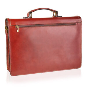 Skórzana aktówka męska CLASSY Betlewski TBA-325 COGNAC