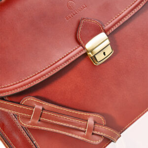 Skórzana aktówka męska CLASSY Betlewski TBA-325 COGNAC