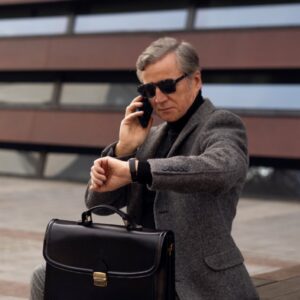 męska skórzana aktówka classy