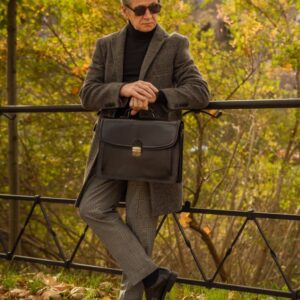 męska skórzana aktówka classy