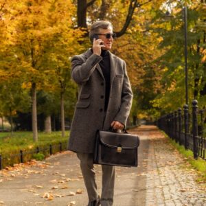 męska skórzana aktówka classy