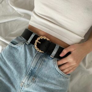 skórzany pasek damski emily