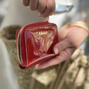 mały damski portfel shiny