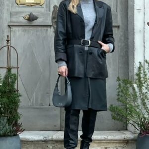 skórzany pasek damski claudia