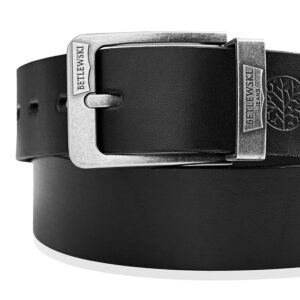 Pasek skórzany DENIM II Betlewski LIC40-B2G-CZARNY