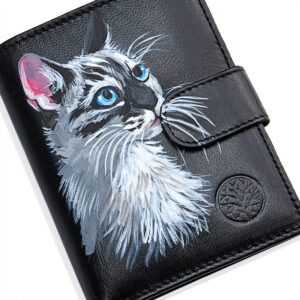 Personalizowany portfel ręcznie malowany