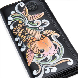 Personalizowany portfel damski ręcznie malowany