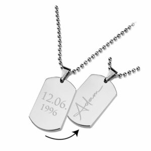 Nieśmiertelnik ETERNITY z dwustronnym grawerem