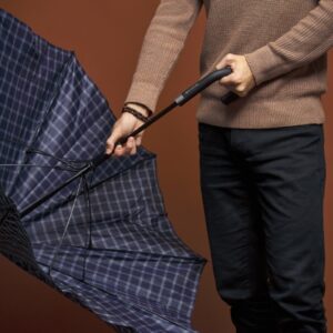 półautomatyczny parasol w kratę splash