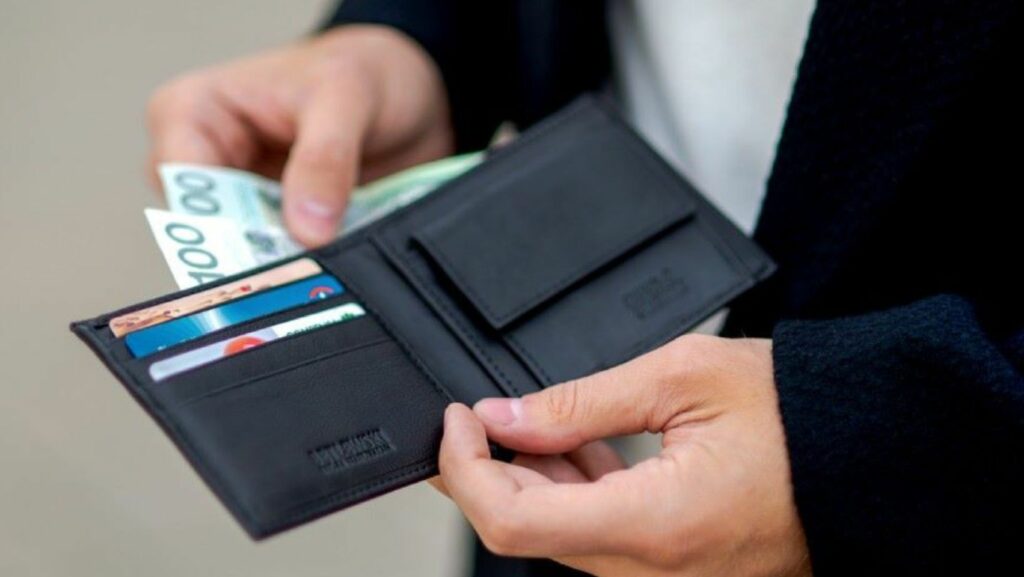 portfel męski z koziej skóry