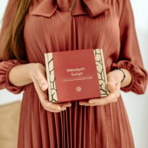 banderola na pudełko do paska usługa pakowania na prezent