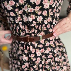 skórzany pasek damski chic