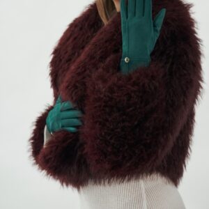 damskie rękawiczki suede