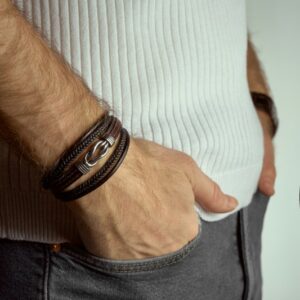 skórzana bransoletka męska ragnar
