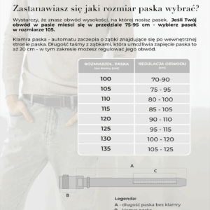 skórzany pasek męski elite