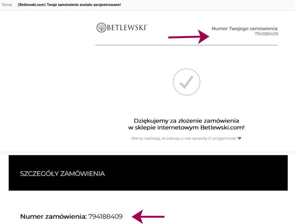 jak znalezc nr zamowienia mail3a