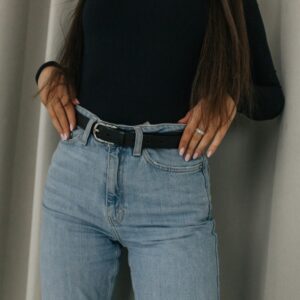 damski skórzany pasek daisy