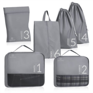 organizery podróżne zestaw 6 sztuk travel
